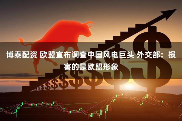 博泰配资 欧盟宣布调查中国风电巨头 外交部：损害的是欧盟形象